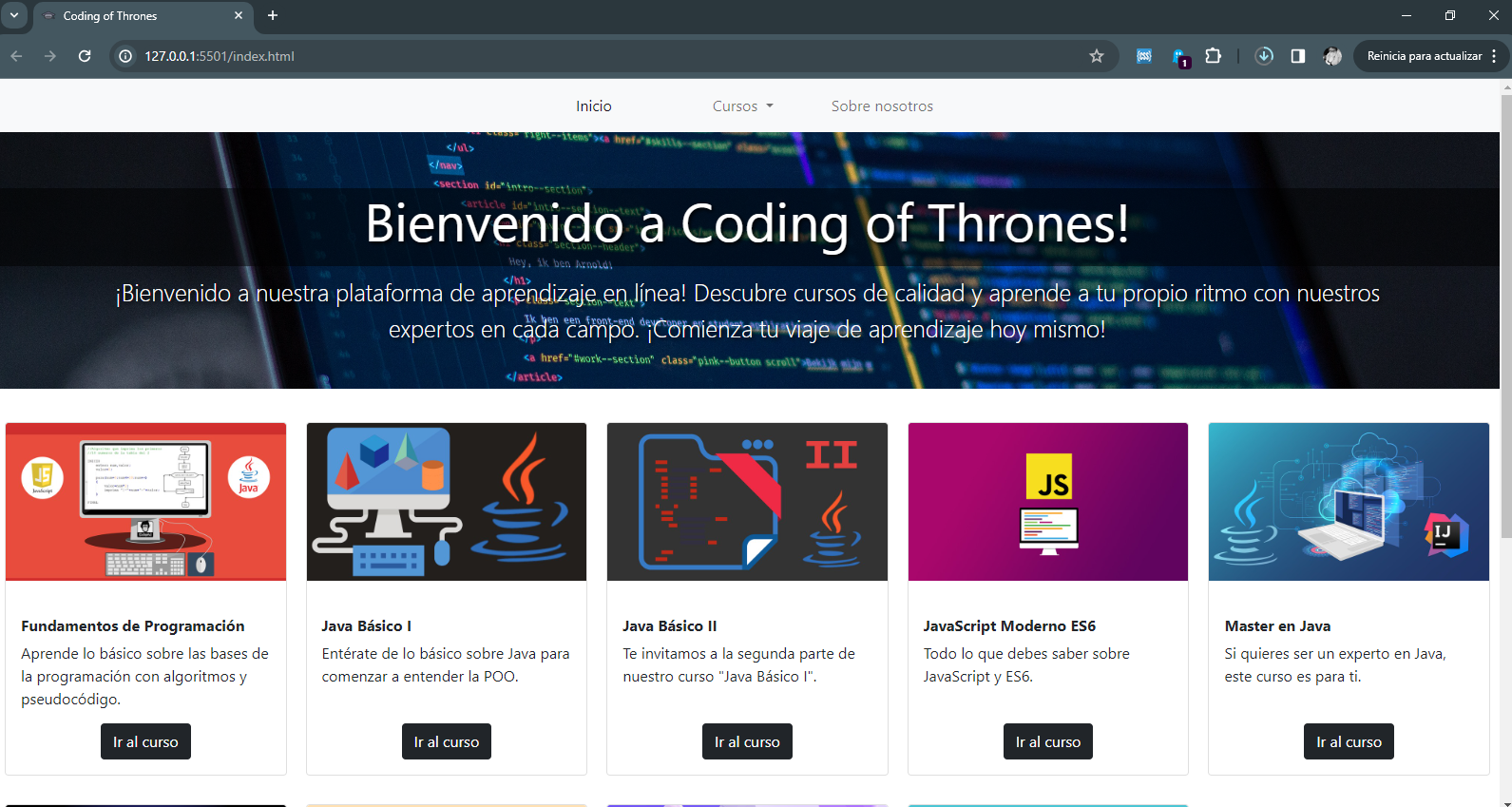 proyecto coding of thrones