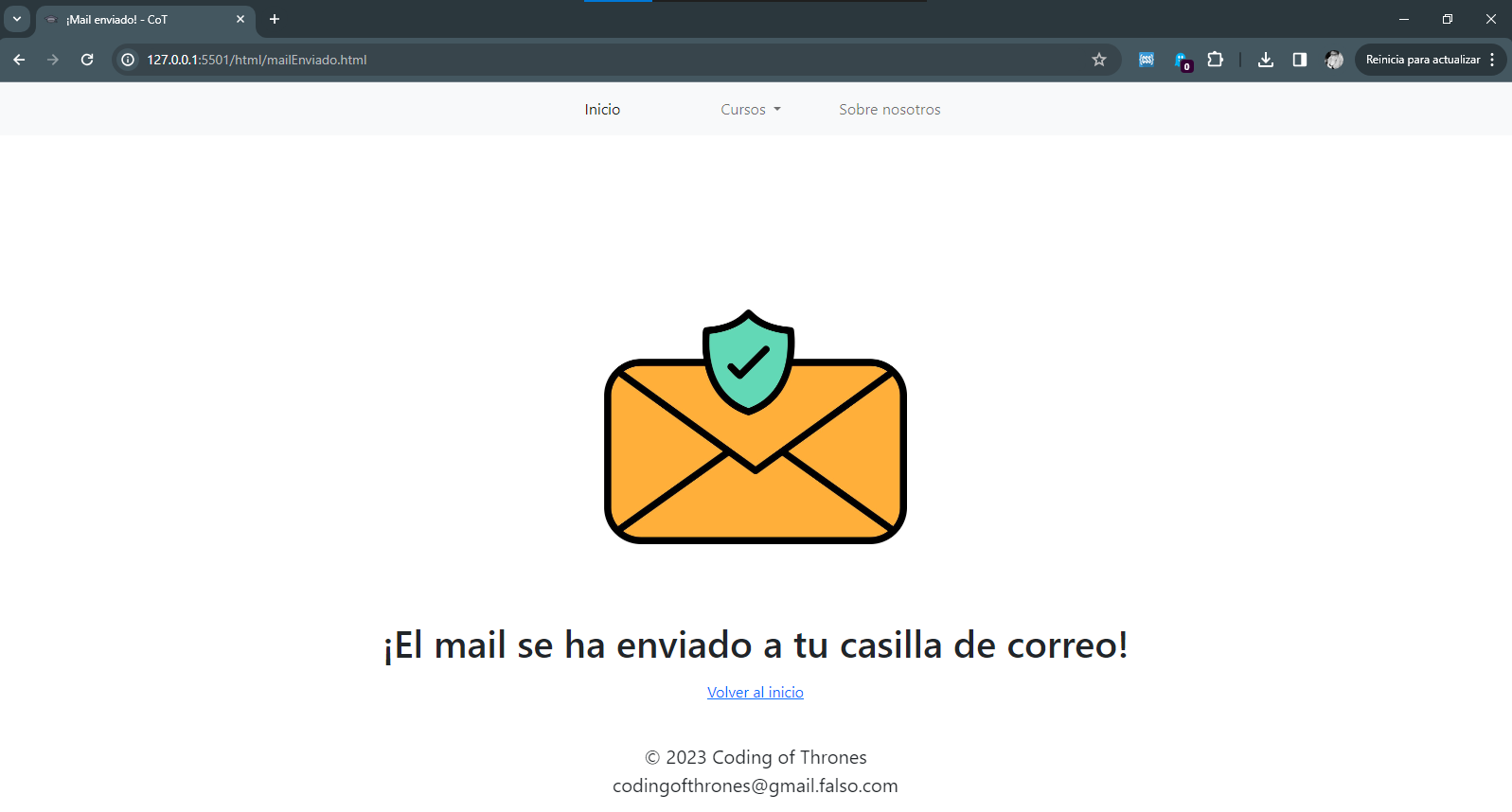 mail enviado